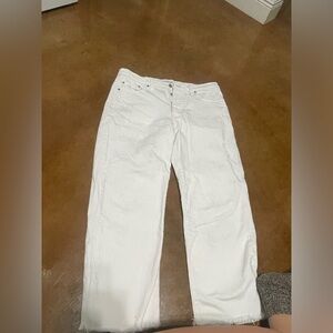 White jeans from the lucky brand